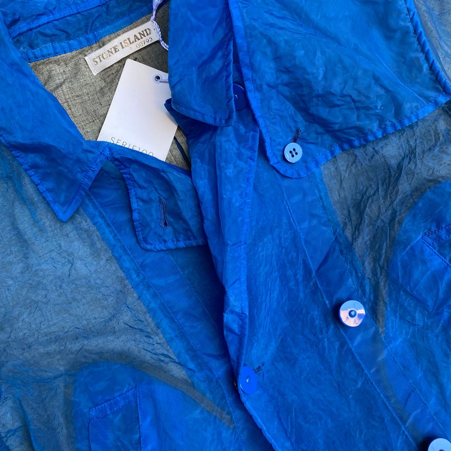 stone island serie 100 mesh trench coat