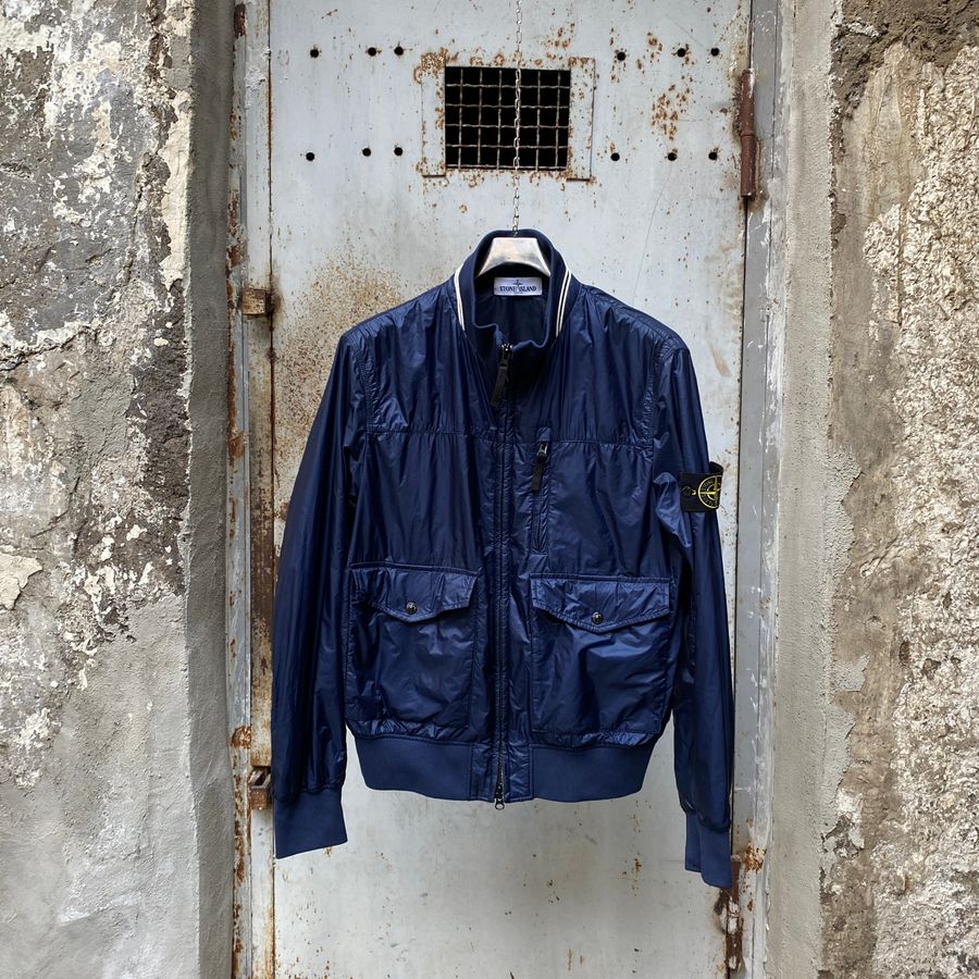 Stone Island SS '12 Micro Rip Stop 7 Den / Tyvek® Shield Bomber Jacket (M/L)