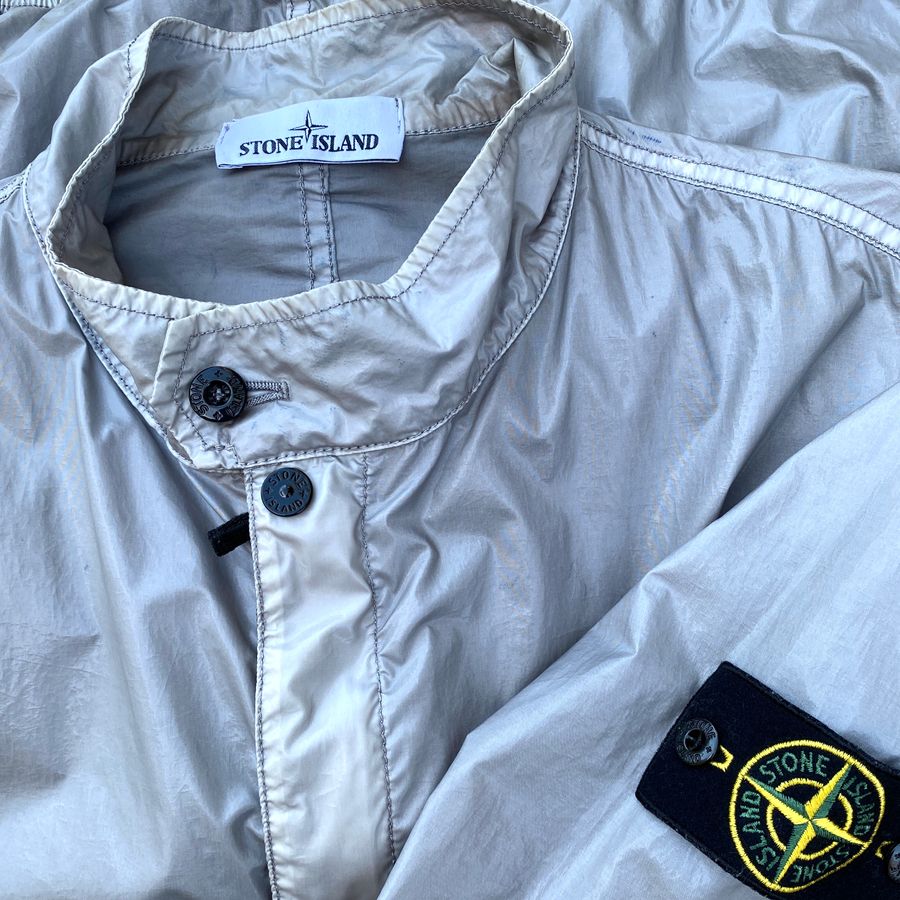 stone island crinkle gloss jacket