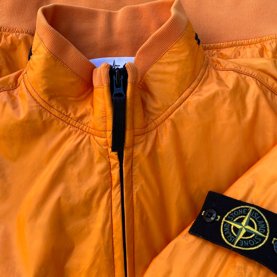 stone island ss 2014 micro rip stop 7 den tyvek shield bomber jacket