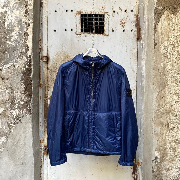 stone island navy micro rip stop primaloft insulation jacket