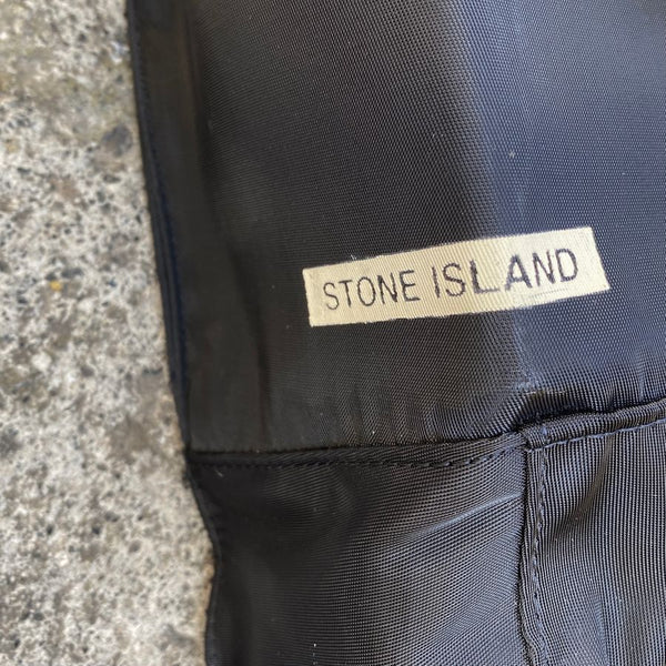 stone island printed logo on bag