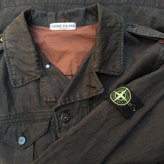 stone island ss 2006 lino flax field jacket