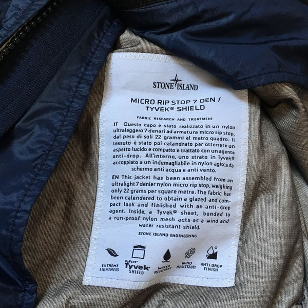 stone island micro rip stop 7 den tyvek shield label