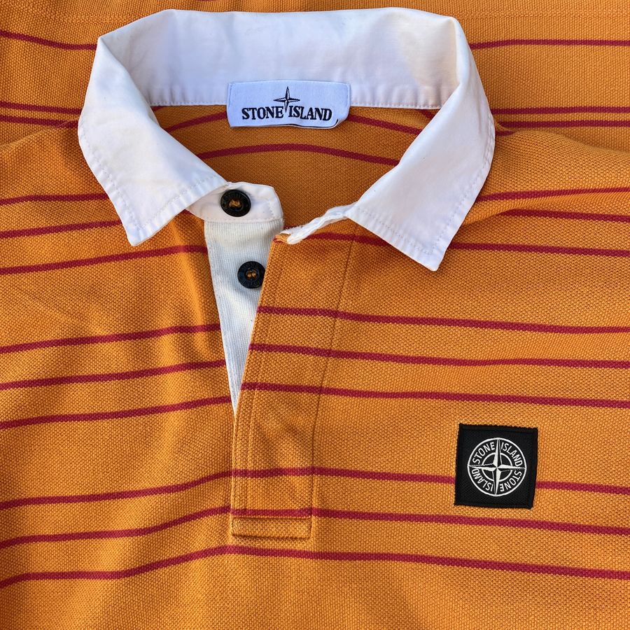stone island polo shirt compass badge