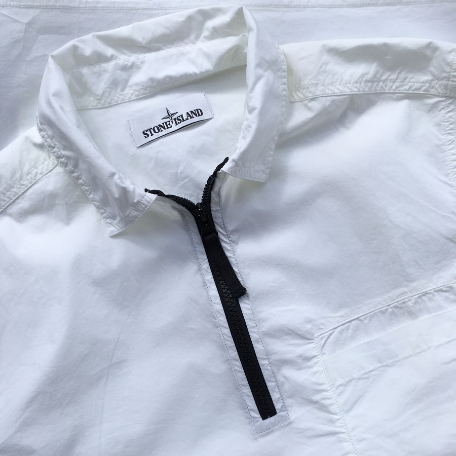 stone island tela paracadute stretch short sleeve shirt 2017