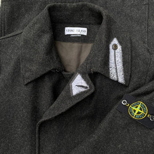 vintage stone island wool coat from 2001