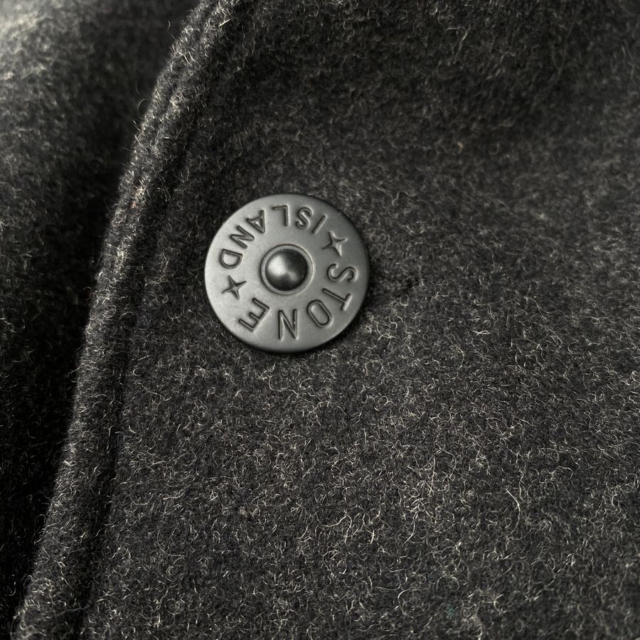 stone island matte finish button