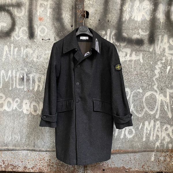 stone island aw 2001 2002 wool coat by paul harvey