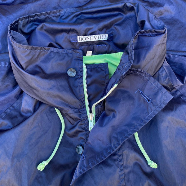 vintage boneville jacket in bue and bright green