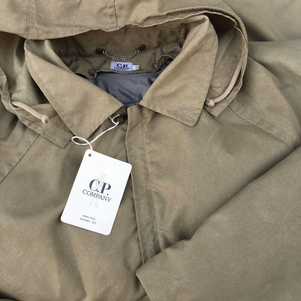 vintage cp company hooded jacket aw 1992 massimo osti beige
