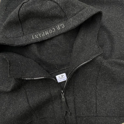 vintage c.p. company hooded wool jacket from 1998