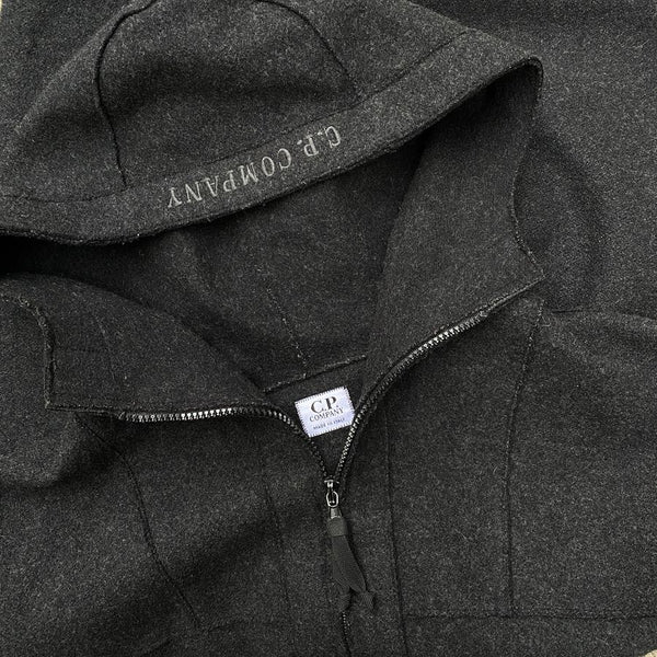 vintage c.p. company hooded wool jacket from 1998