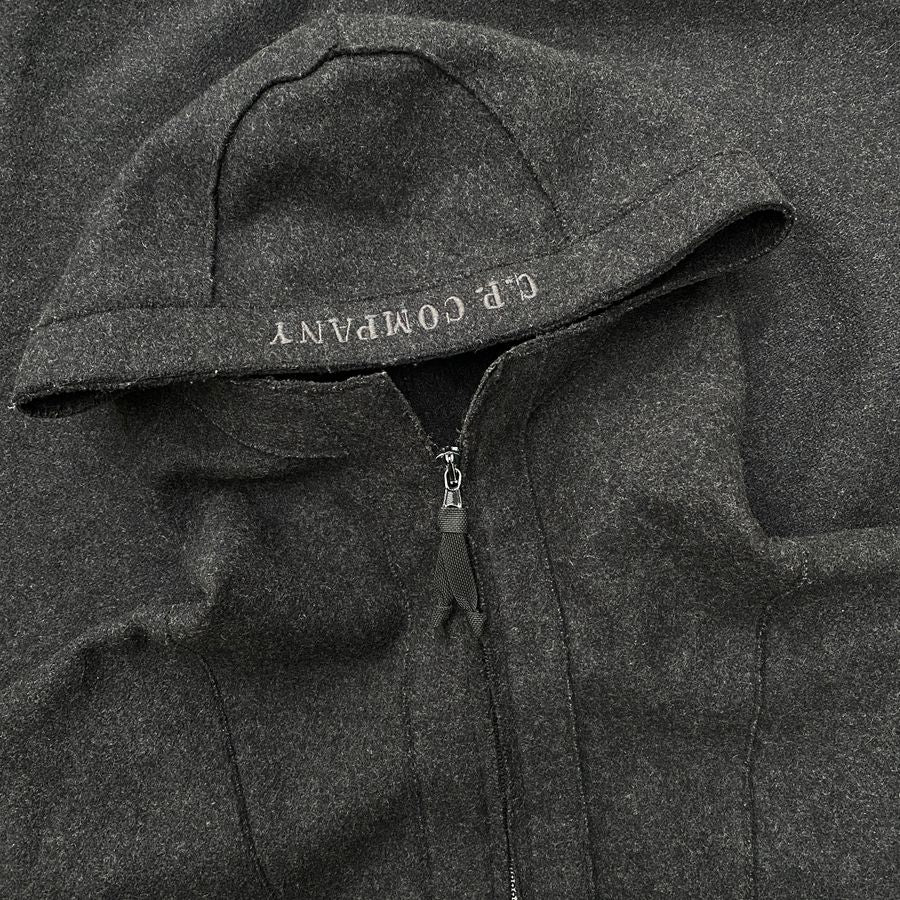 vintage c.p. company embroidered logo on hood 1998