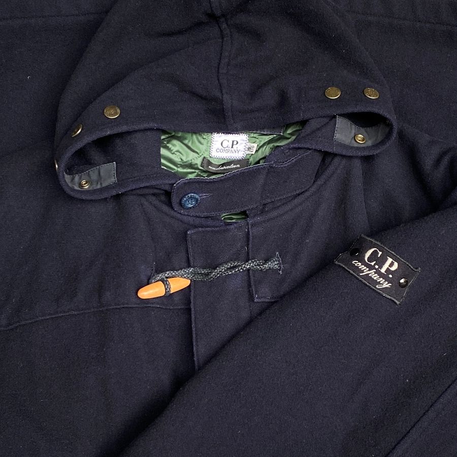 vintage cp company undersixteen duffle coat from 1995 by massimo osti