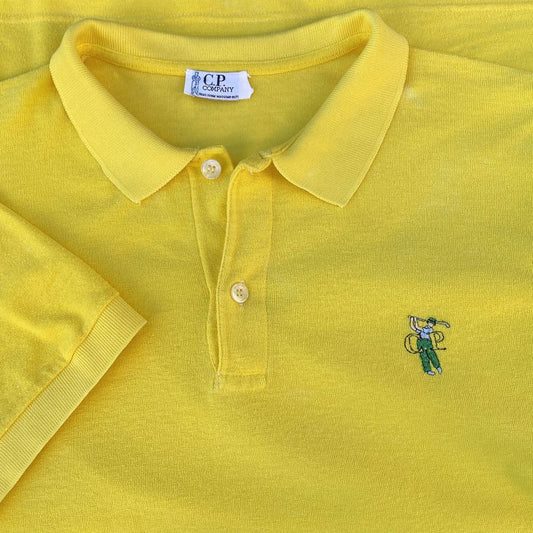vintage cp company golf polo shirt from 1980s