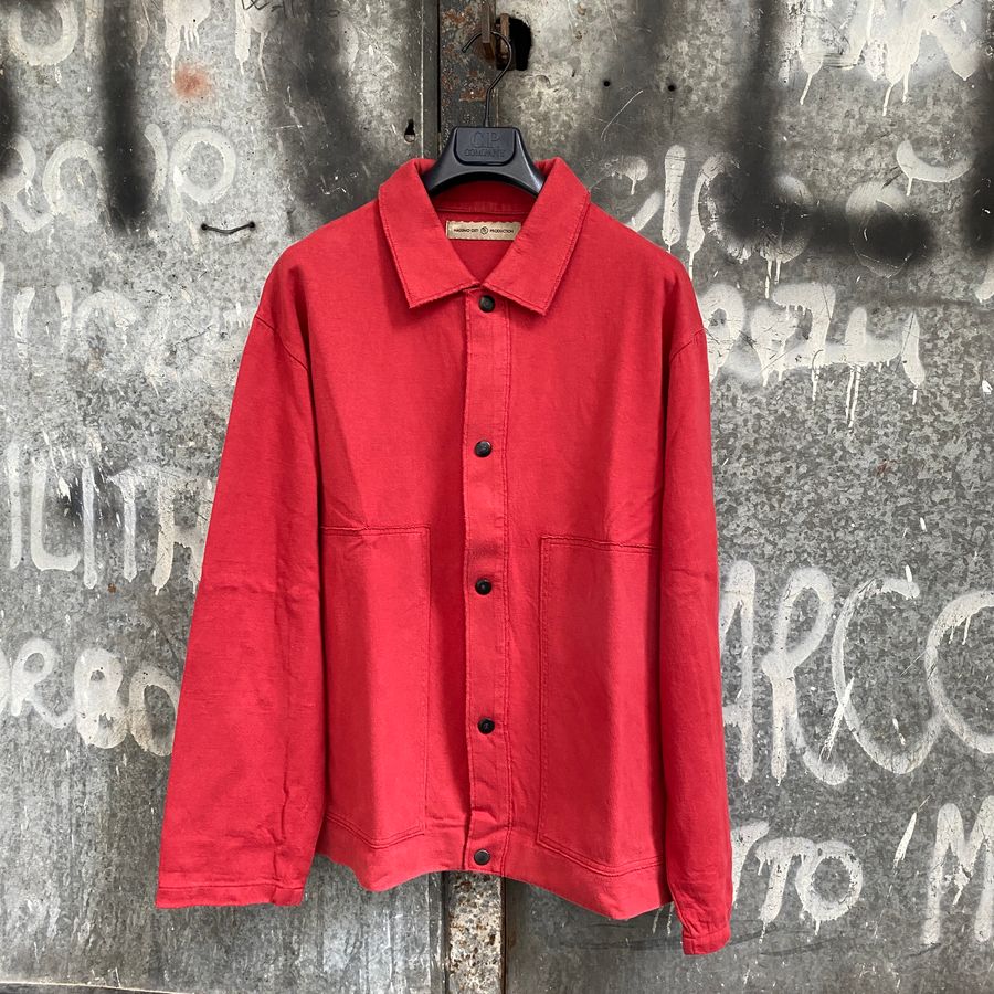 vintage massimo osti overshirt in red