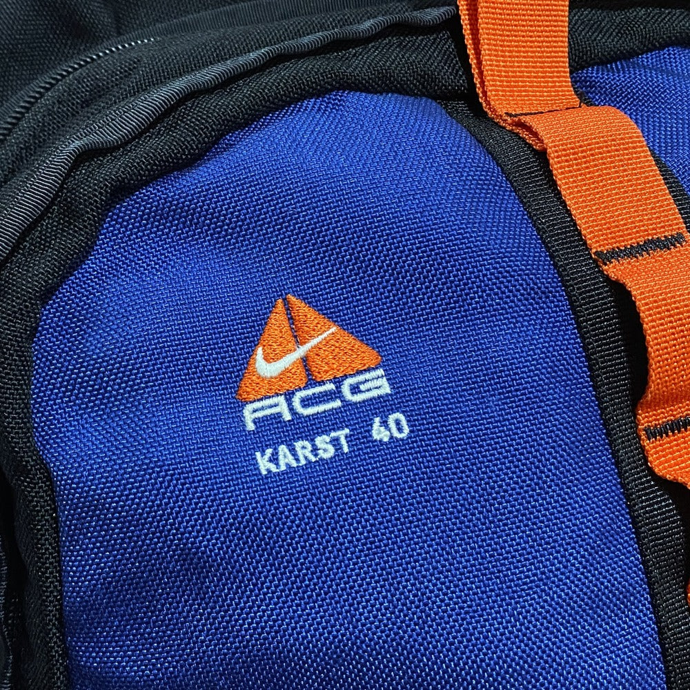 vintage nike acg logo on cordura backpack