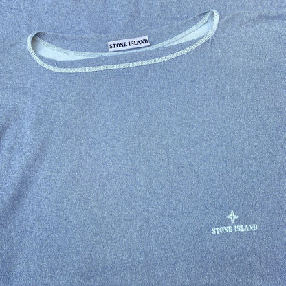 stone island 1990 1991 longsleeve logo tshirt by massimo osti