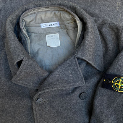 vintage stone island pea coat designed by paul harvey