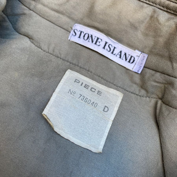 stone island vintage piece number label