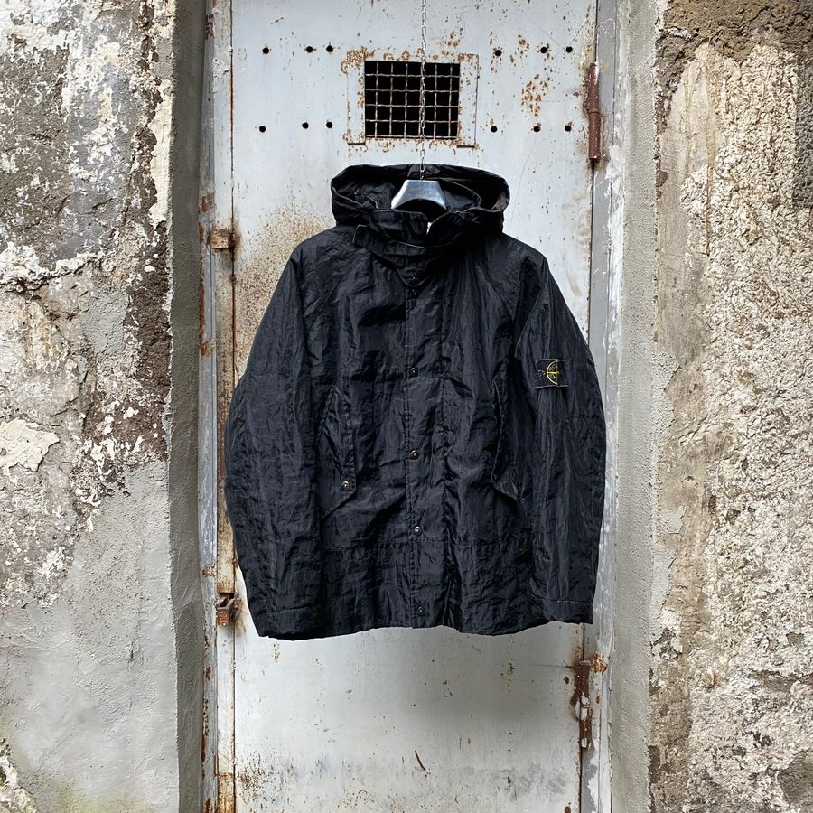vintage stone island aw 2002 monofilament jacket by paul harvey