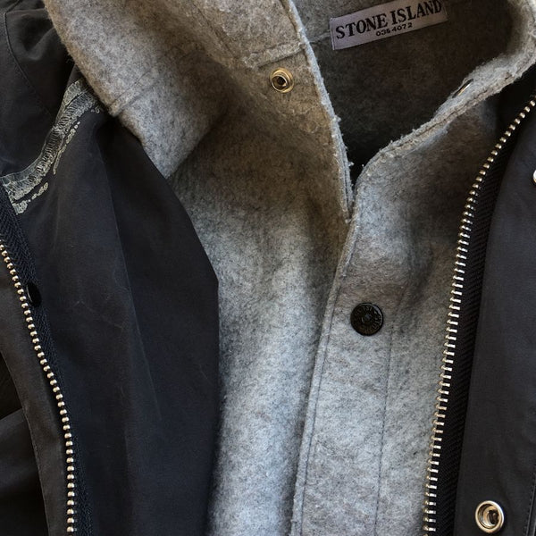 Stone Island AW 2004 Hooded Dual Layer Jacket (S)