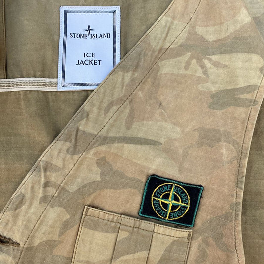 stone island ice camo vest 1990 massimo osti