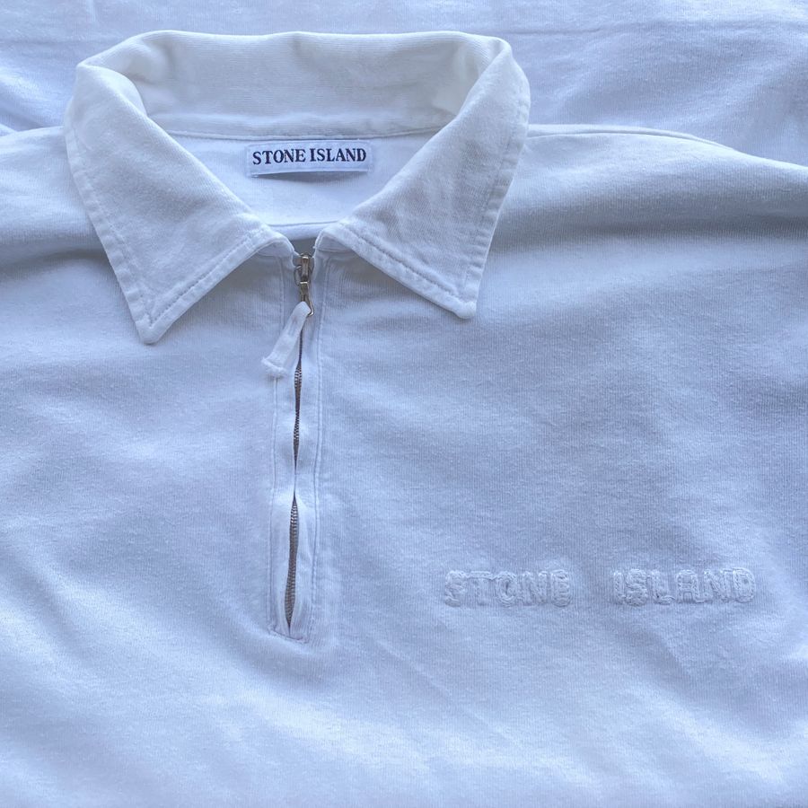 Stone Island SS '94 Half Zip Polo Shirt (XL)